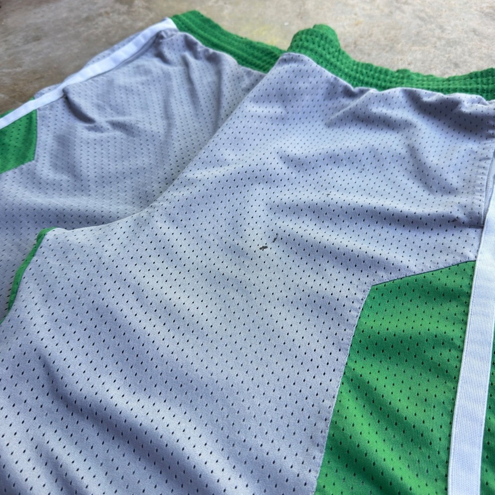 Vintage 2000s Nike Air Basketball Shorts Y2K Mesh Gray Green XXL (g4a) - Picture 2 of 7
